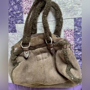 Tosca Blu Shearling feel Italy Made Handbag